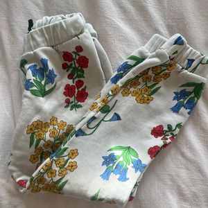 Mini Rodini  floral sweats 10-11yr